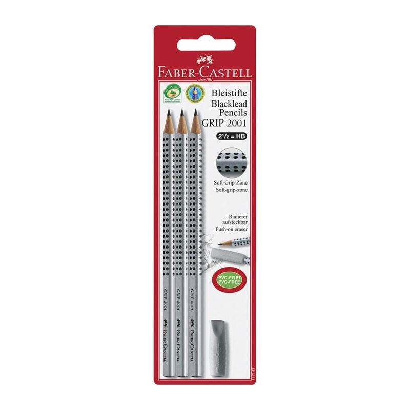 Faber-Castell grafitna olovka Grip 2001 HB 3 kom Akcija u trgovini Kaufland