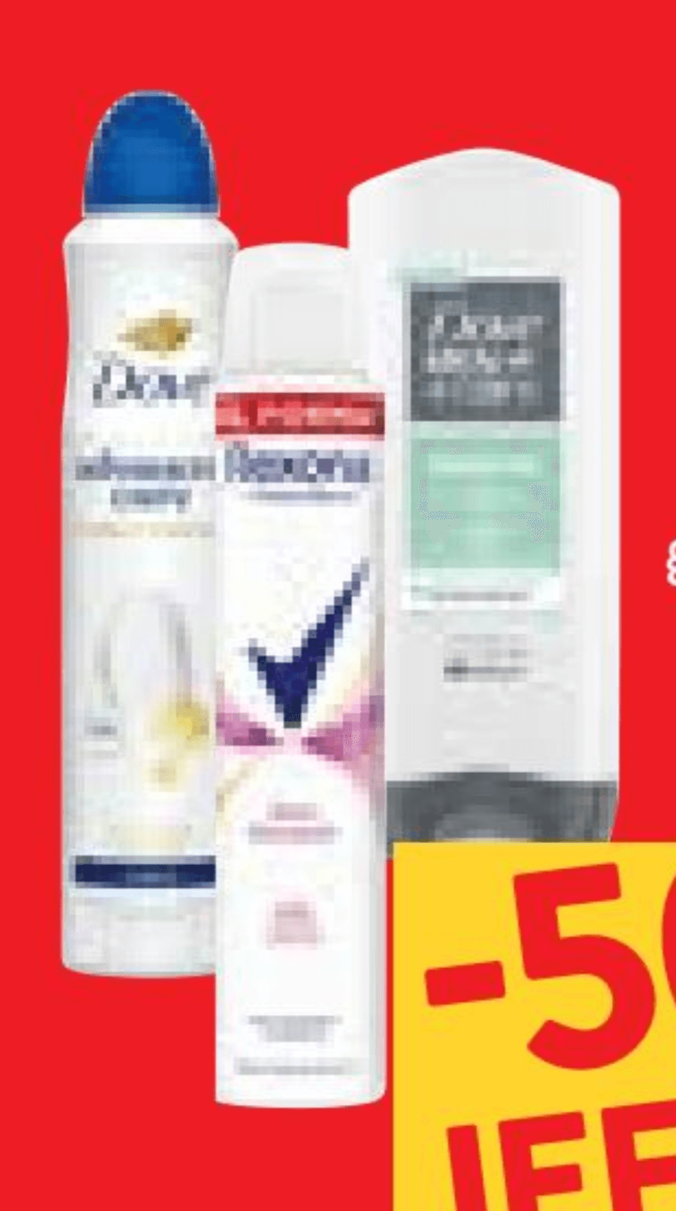 Proizvodi Dove ili Rexona XXL Dove, Rexona - Akcija u trgovini Spar