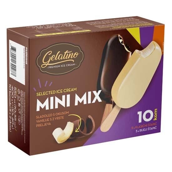 Gelatino Sladoled mini 10x55 ml - Akcija u trgovini Plodine