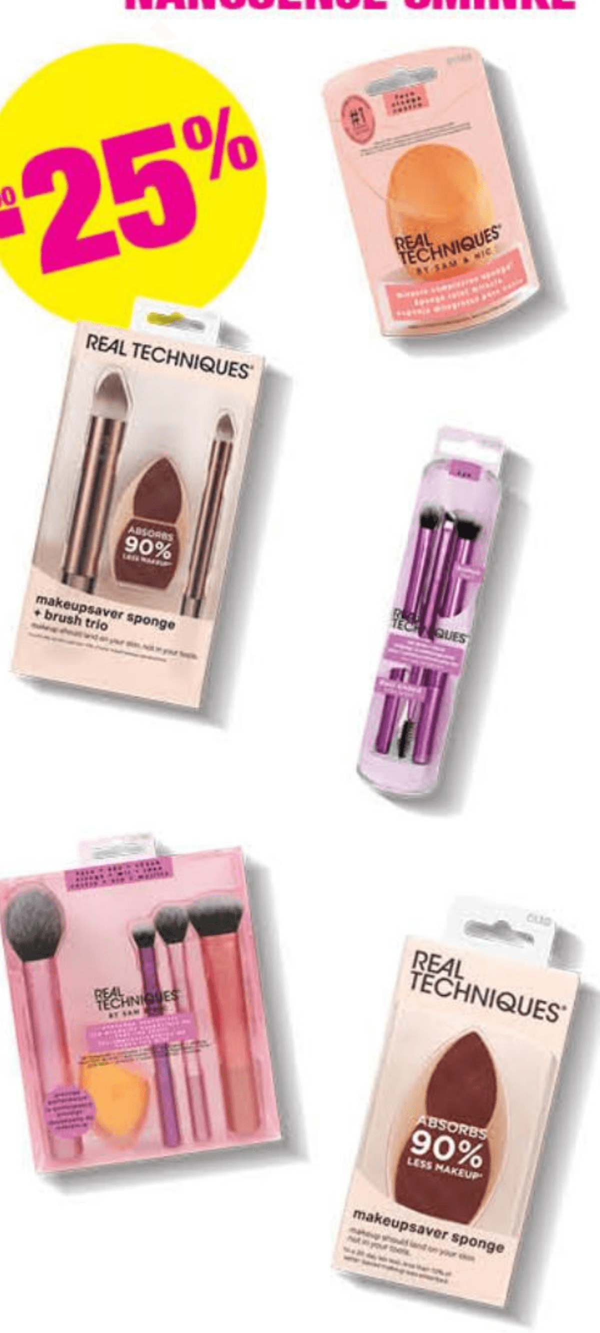 Odabrani Real Techniques proizvodi za nanošenje šminke - Akcija u trgovini Bipa