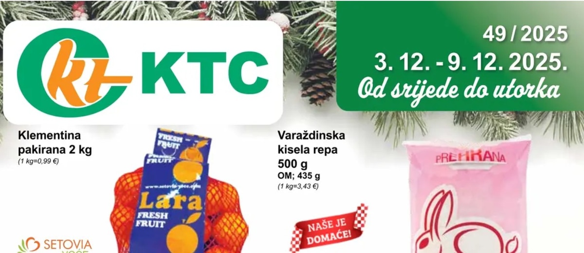 KTC katalog Široka potrošnja od 03.12. do 09.12.2025