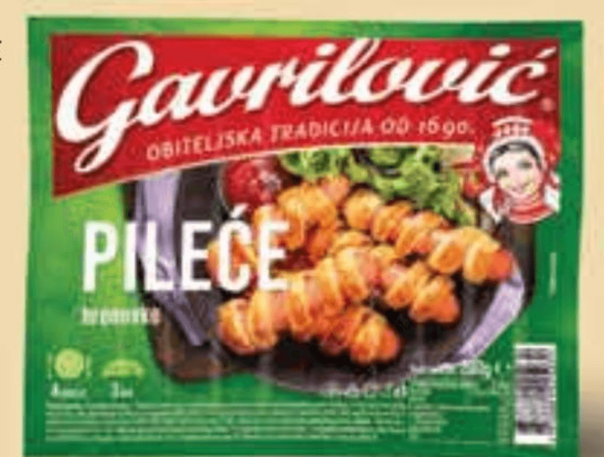 GAVRILOVIĆ Pileće hrenovke 200 g - Akcija u trgovini Ribola