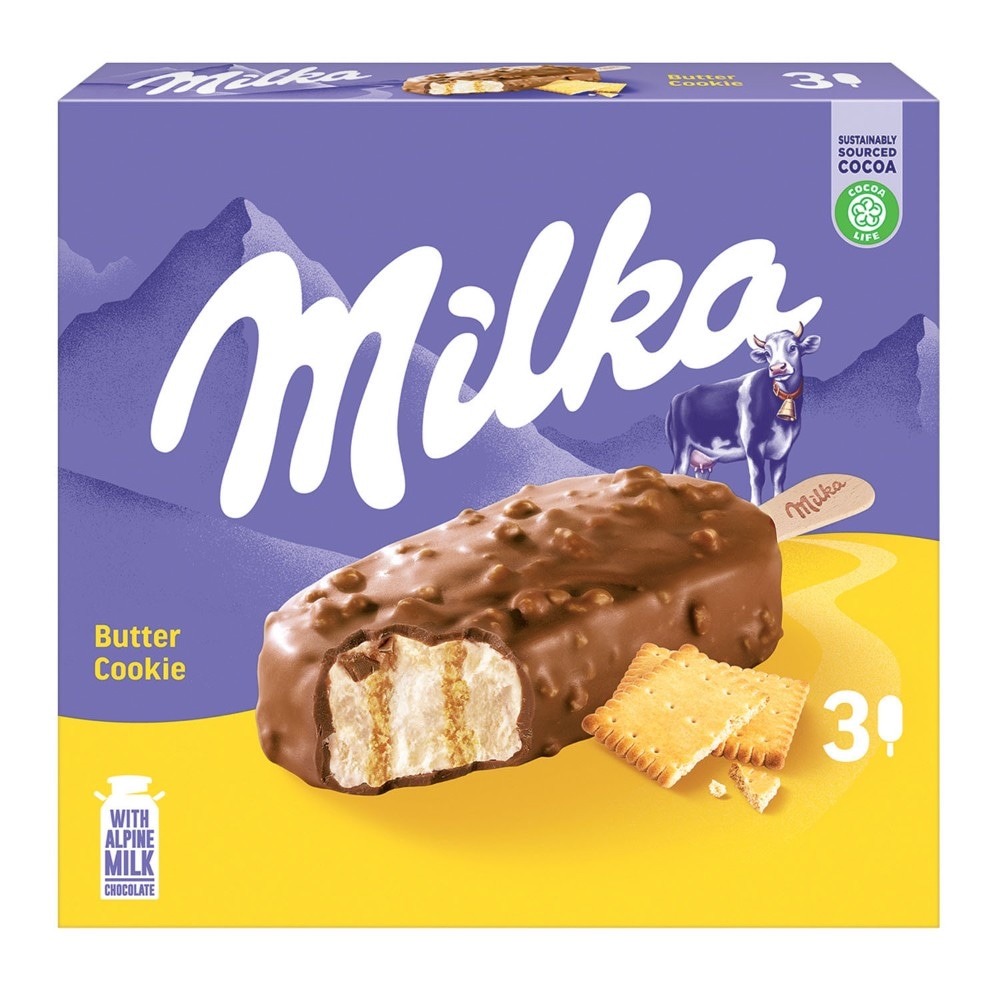 Sladoled štapić multipack butter cookie 3 x 90 ml/ 198 g Milka Akcija u trgovini Stanić Diskont