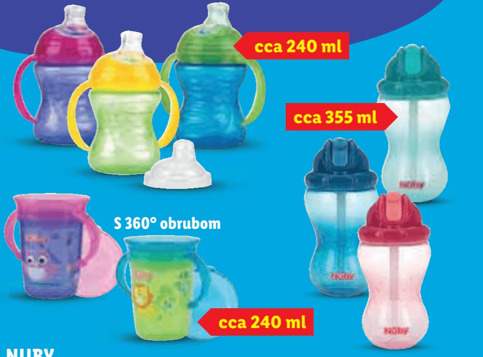 Nuby Dječja boca ili čaša - Akcija u trgovini Lidl
