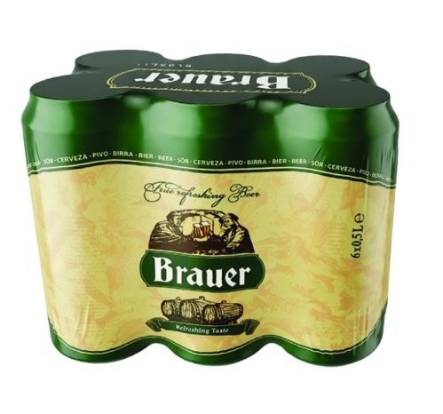 Pivo svijetlo Brauer 6 x 0,5 l Akcija u trgovini NTL