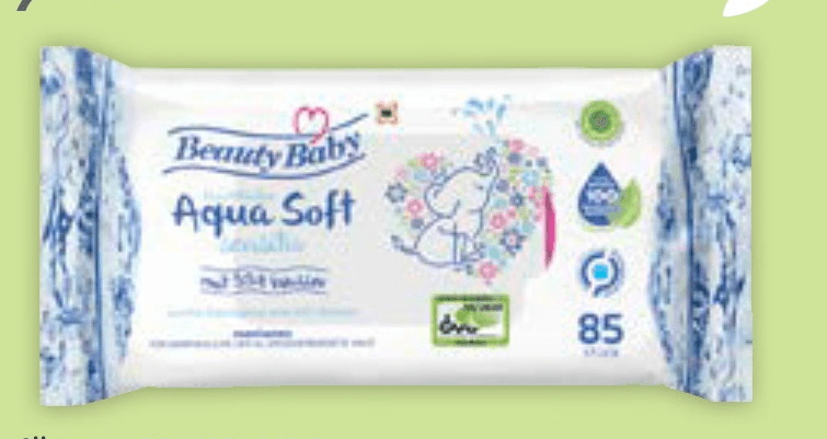 Beauty Baby Aqua Soft vlažne maramice s 99% vode 85 kom - Akcija u trgovini Mueller