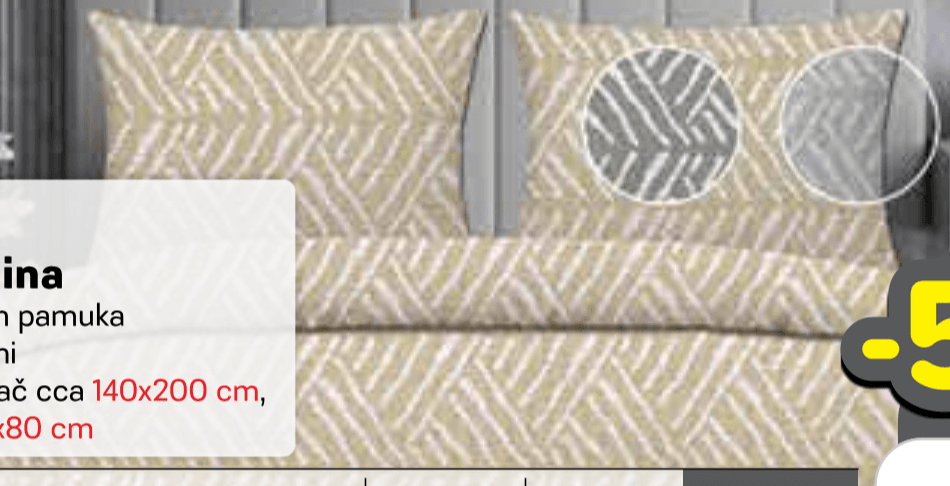 Krep posteljina - Akcija u trgovini Plodine