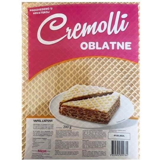 Cremolli Oblatne 200 g - Akcija u trgovini Lidl