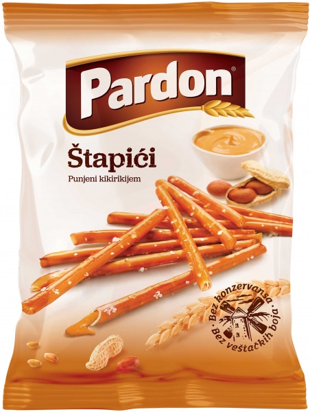 PARDON Mb štapići punjeni kikirikijem 100g - Akcija u trgovini Pivac