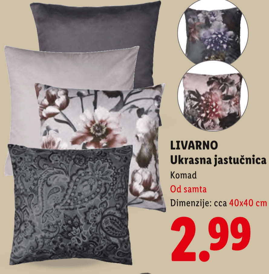 LIVARNO Ukrasna jastučnica Komad - Akcija u trgovini Lidl