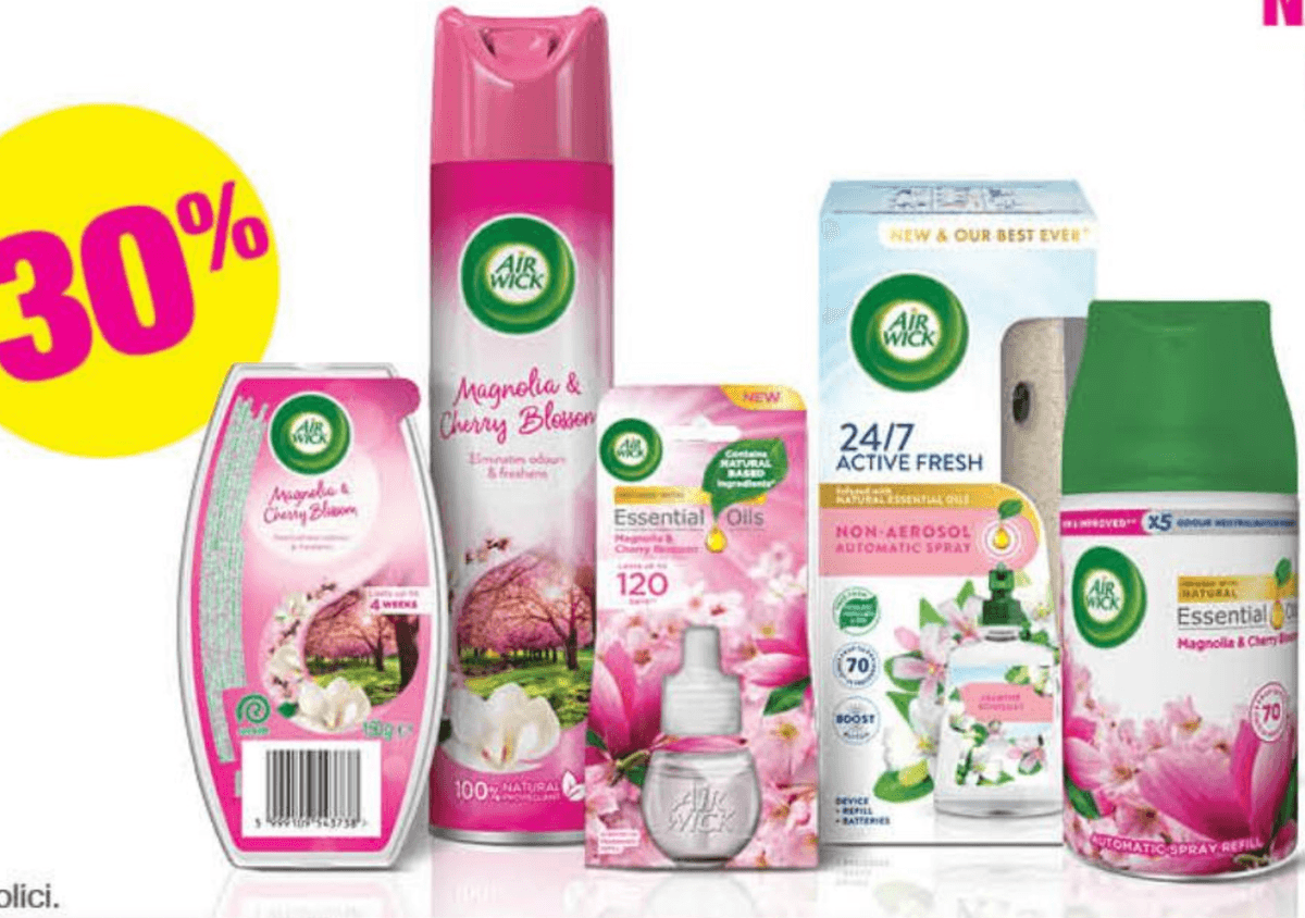 Odabrani Airwick osvježivači mirisa - Akcija u trgovini Bipa
