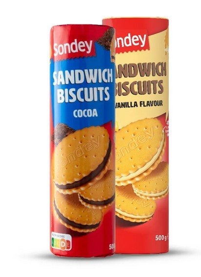 Sondey keksi s kremom 500 g Akcija u trgovini Lidl