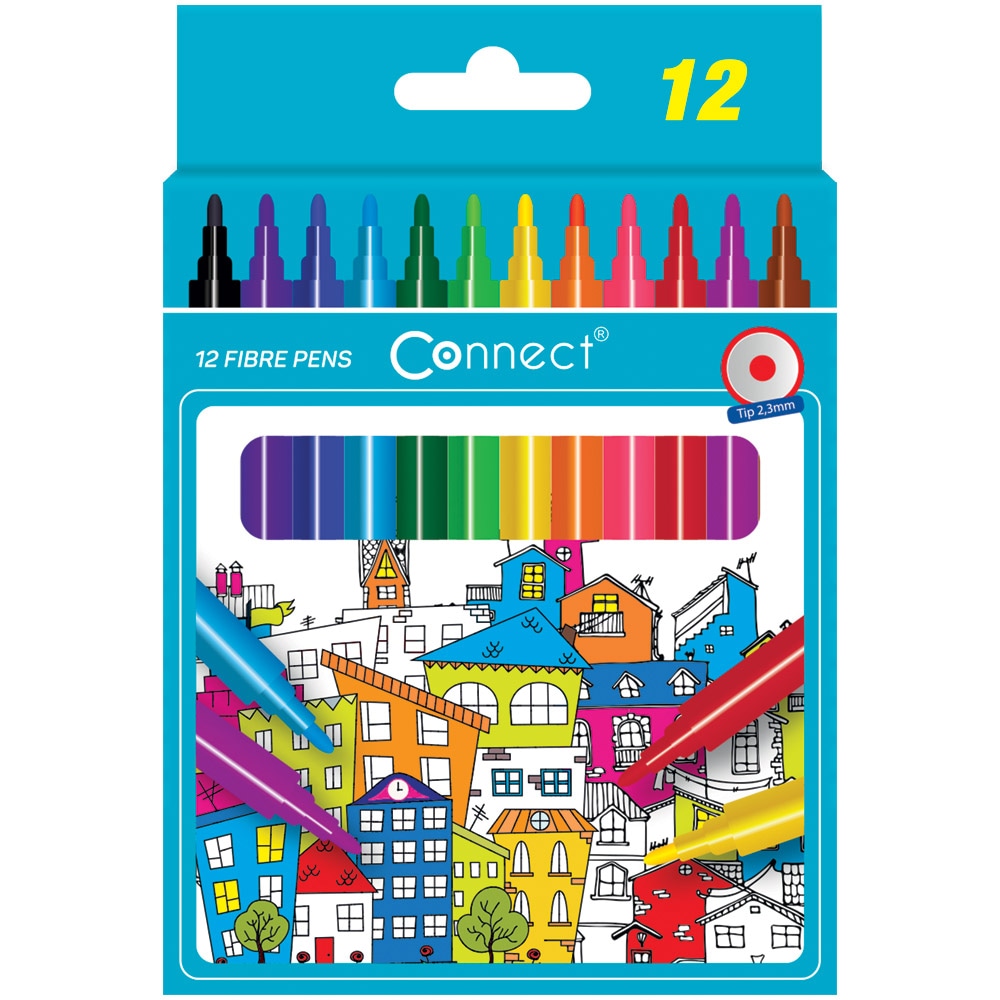 Connect flomasteri 12/1, pak Akcija u trgovini Konzum