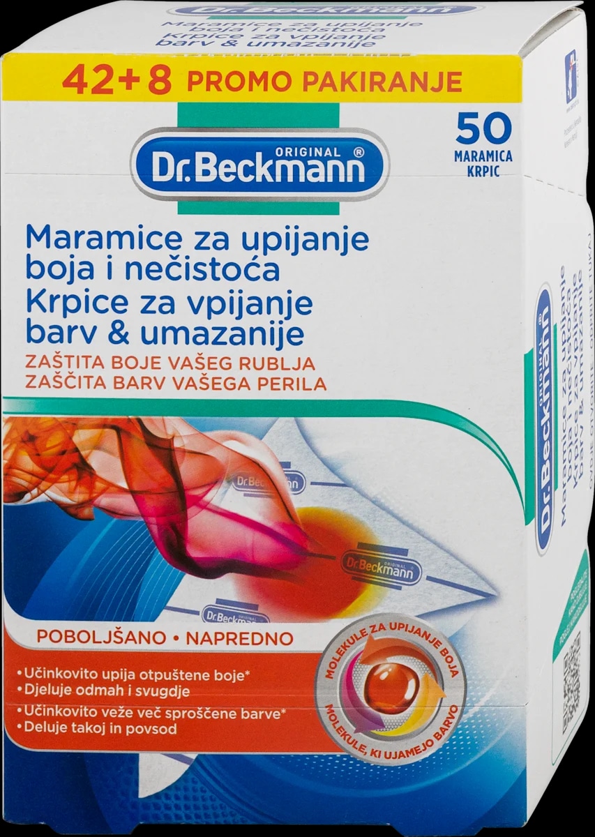 Dr. Beckmann Maramice za upijanje boja i nečistoća 20 kom - Akcija u trgovini KTC