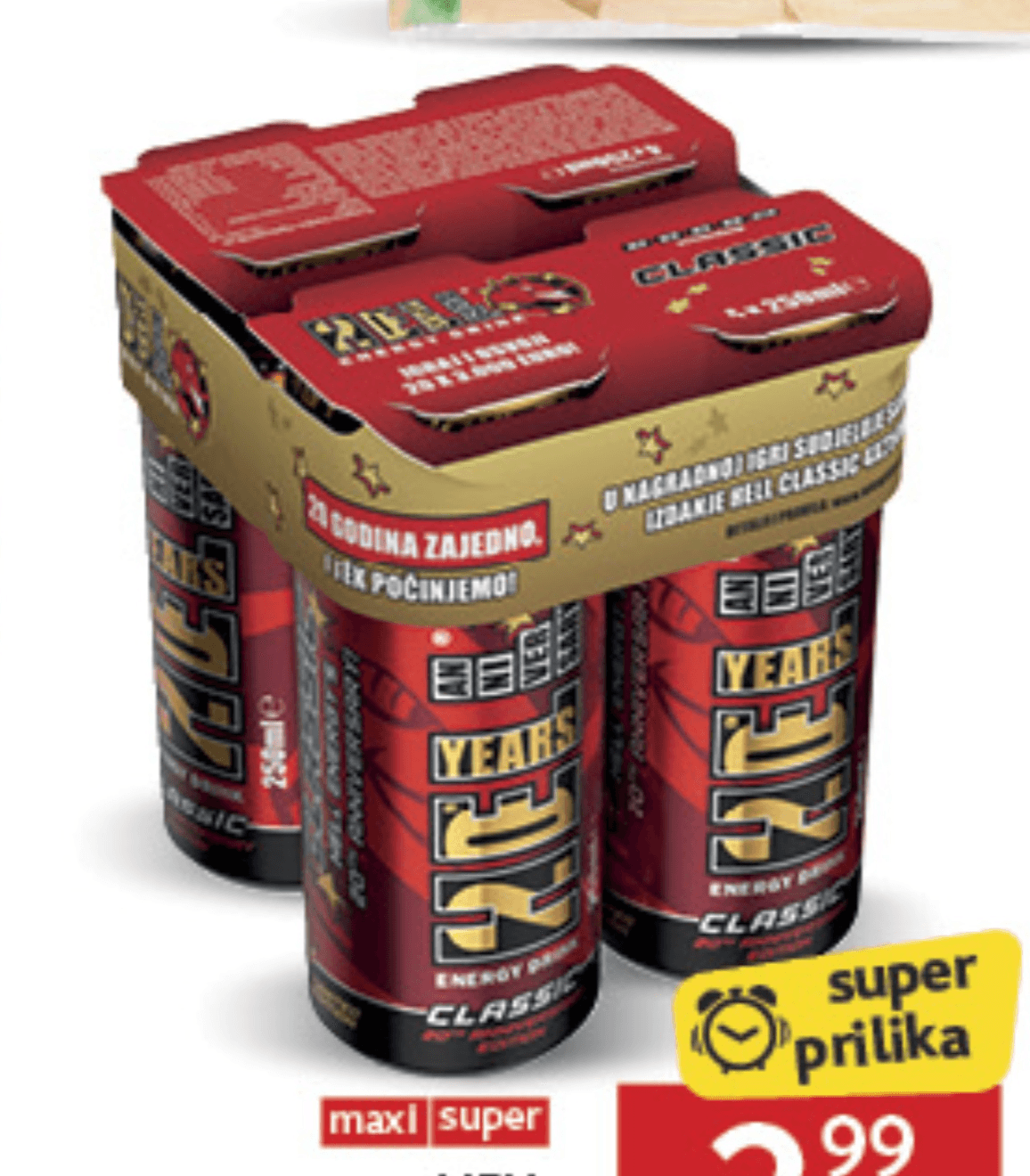 Hell Energetski napitak classic 4x0.25L - Akcija u trgovini Konzum
