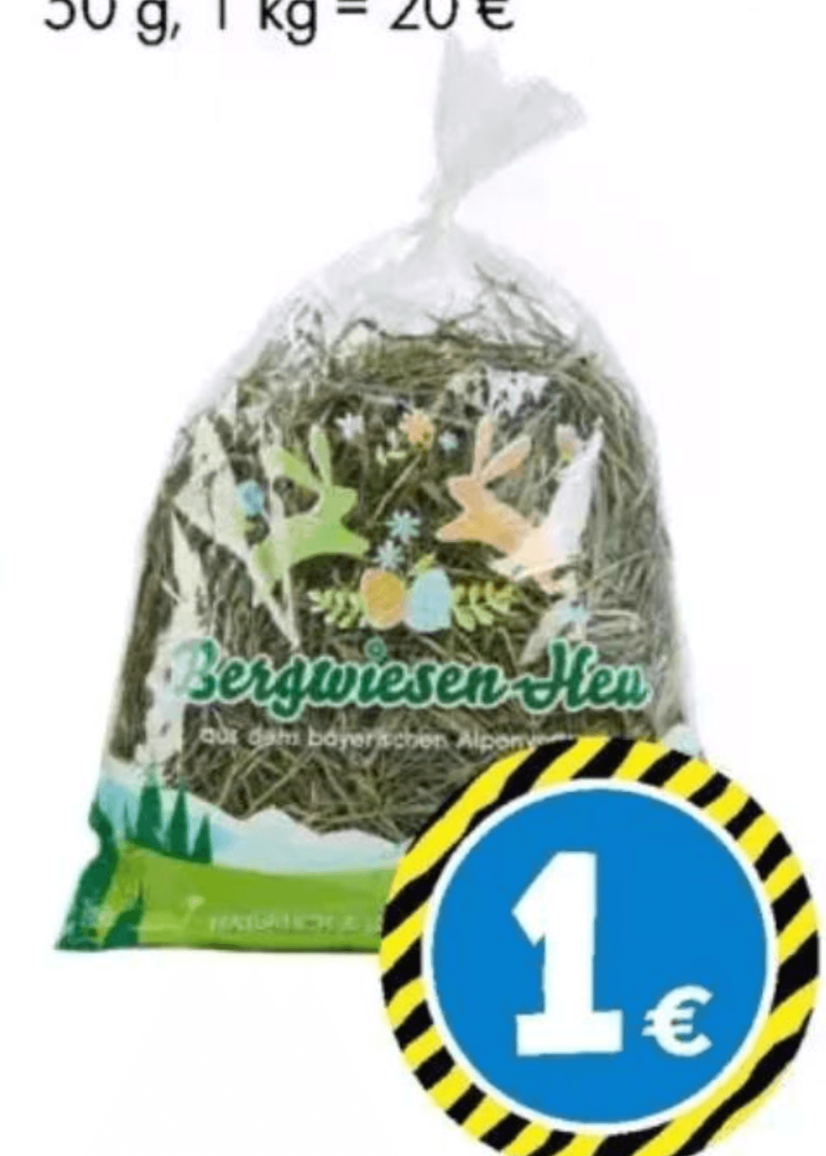 Prirodno sijeno s planinskih livada 50 g - Akcija u trgovini Tedi