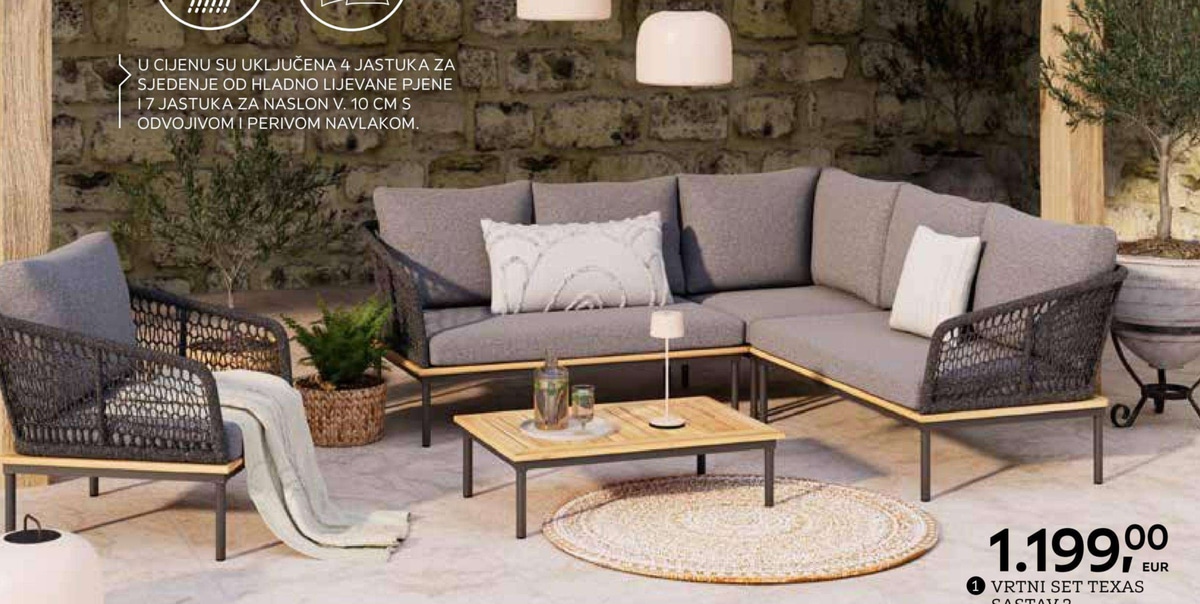 Vrtni set Texas ambia.garden - Akcija u trgovini Lesnina