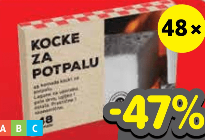 Plodine Kocke za potpalu 48 komada - Akcija u trgovini Plodine