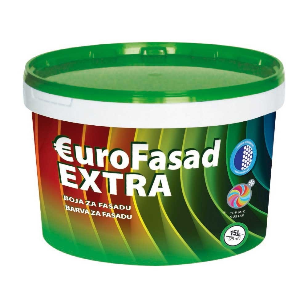 Boja za fasadu EUROFASAD EXTRA 15 l Akcija u trgovini Pevex
