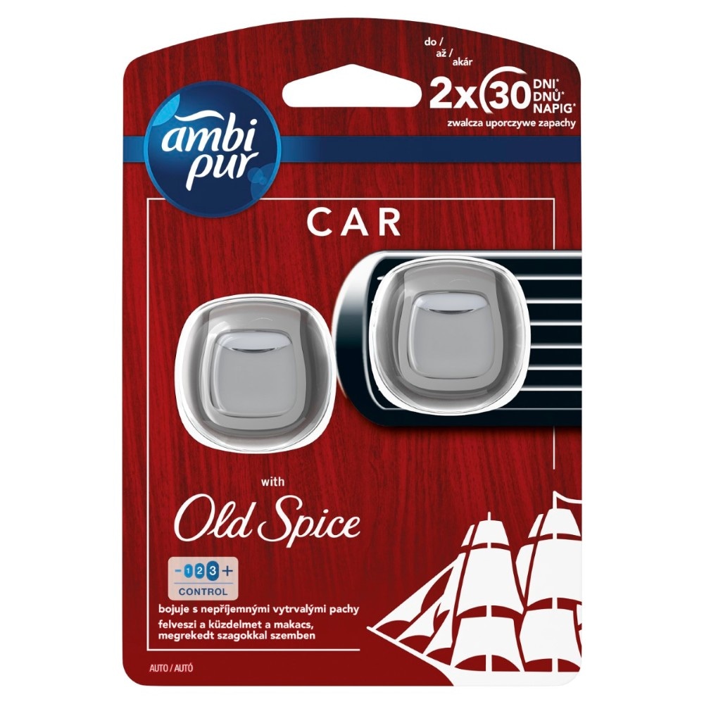 Ambi Pur Old Spice osvježivač za auto 2 x 2 ml Ambi Pur, Old Spice Akcija u trgovini KTC