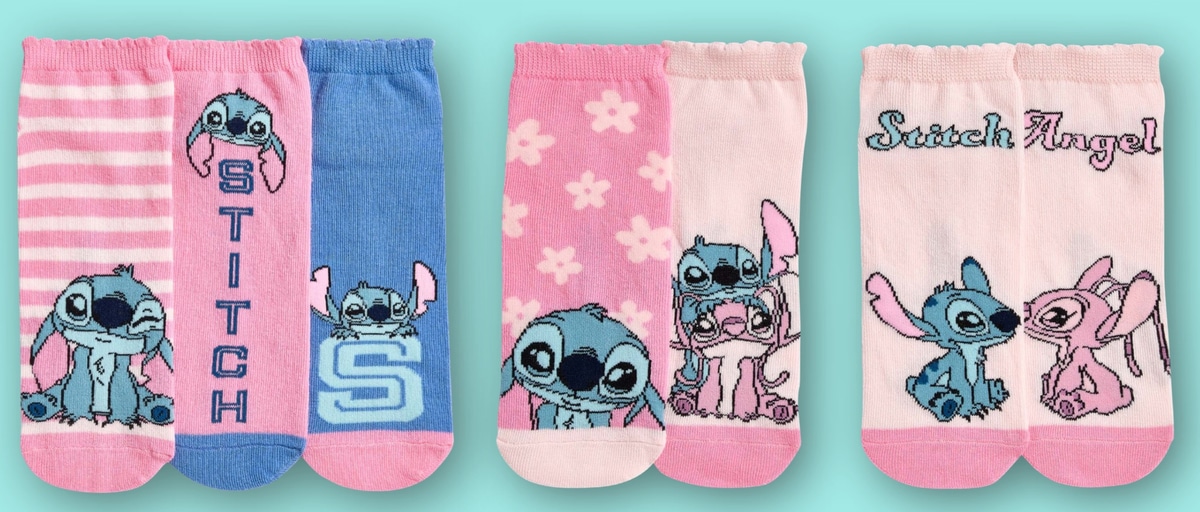 Dječje stopalice 3 kom Disney Stitch - Akcija u trgovini Kik