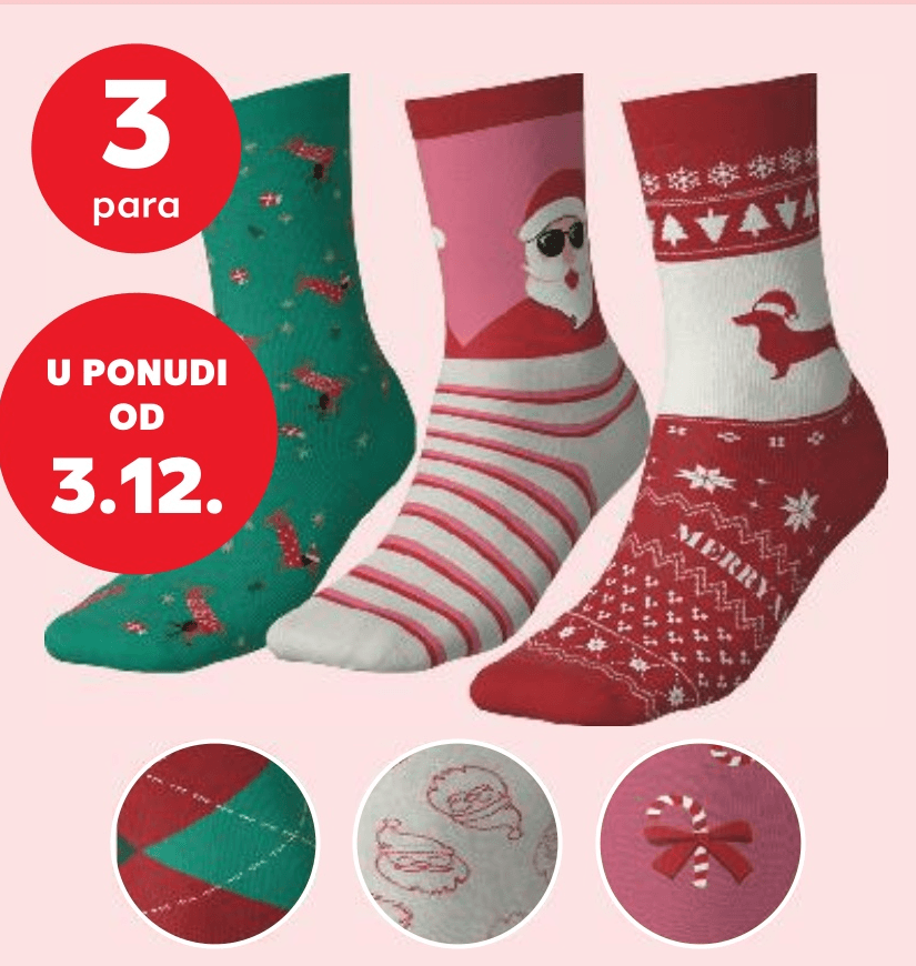 Ženske čarape 3 para - Akcija u trgovini Kaufland
