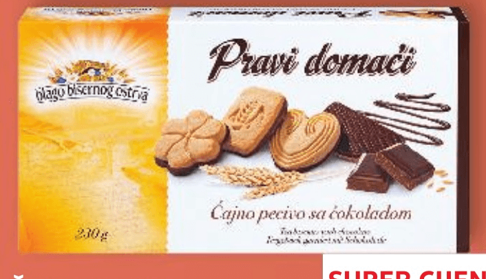 K Classic Čajno pecivo s čokoladom 230 g - Akcija u trgovini Kaufland