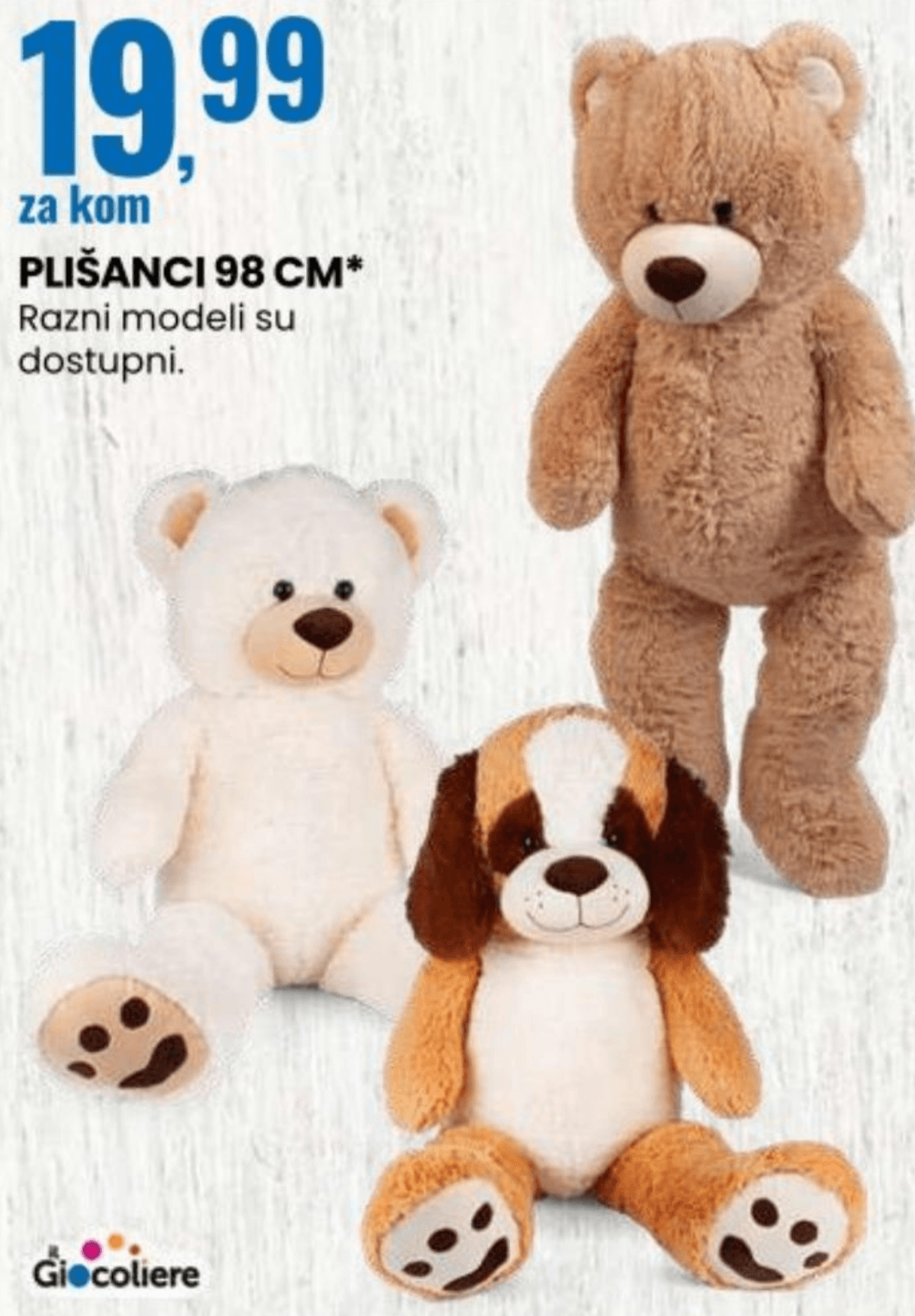 Plišanci Giocoliere - Akcija u trgovini Eurospin