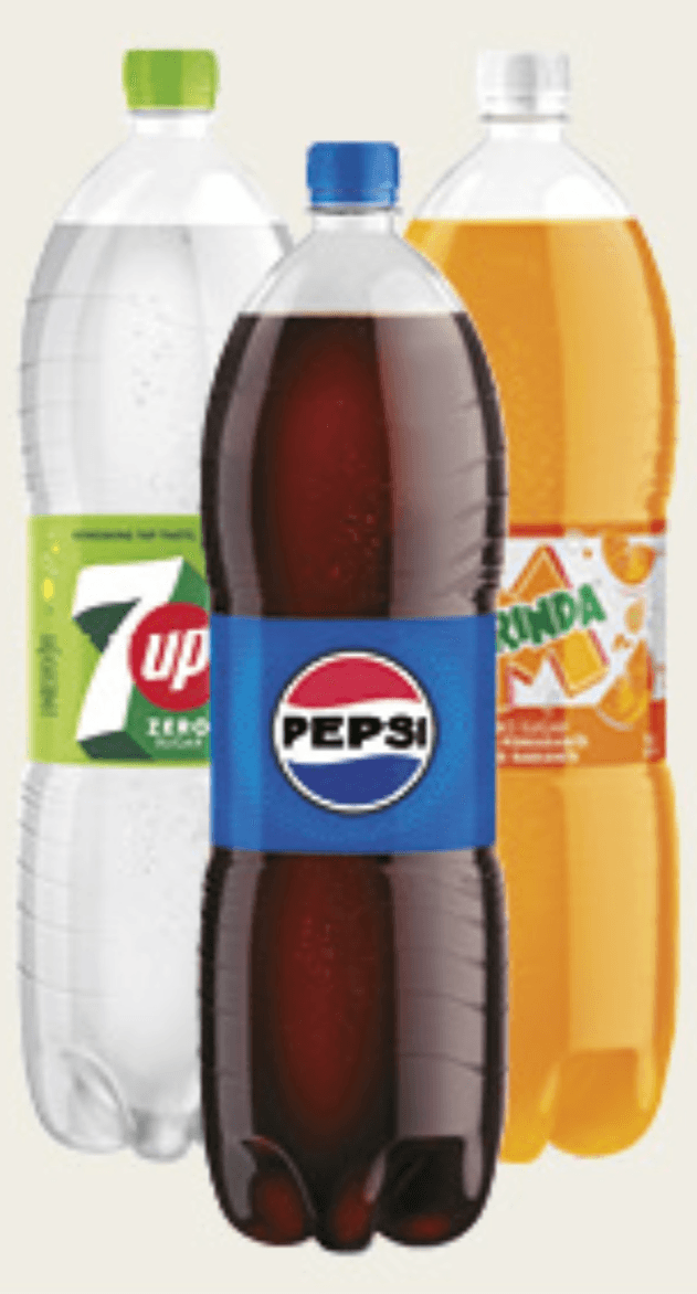 Pepsi, Miranda, 7UP gazirano piće 2l - Akcija u trgovini Konzum