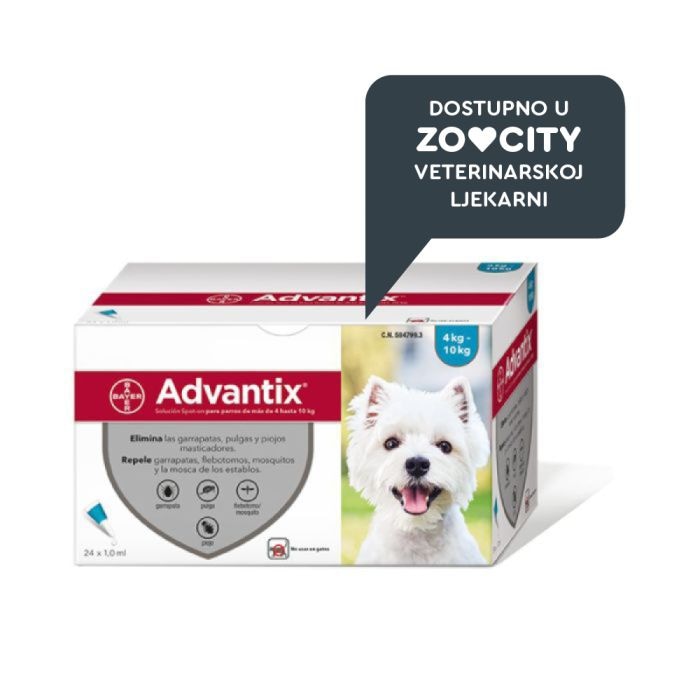 Advantix ampula 4 do 10 kg - Akcija u trgovini Zoo City