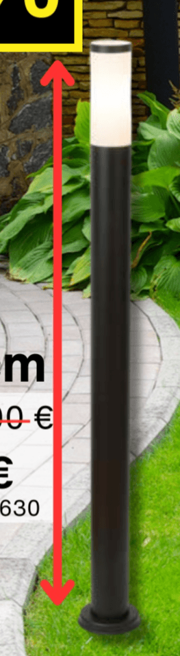 Vanjska svjetiljka - Akcija u trgovini Alles