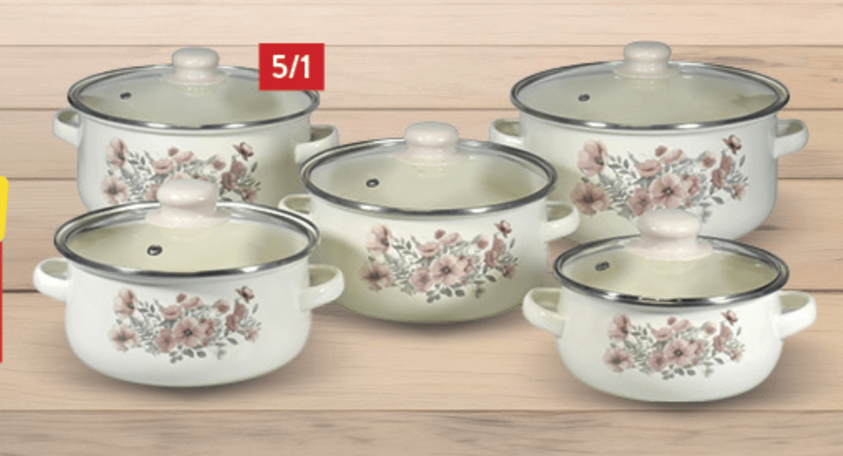 Lonac s poklopcem 5/1, set - Akcija u trgovini Konzum