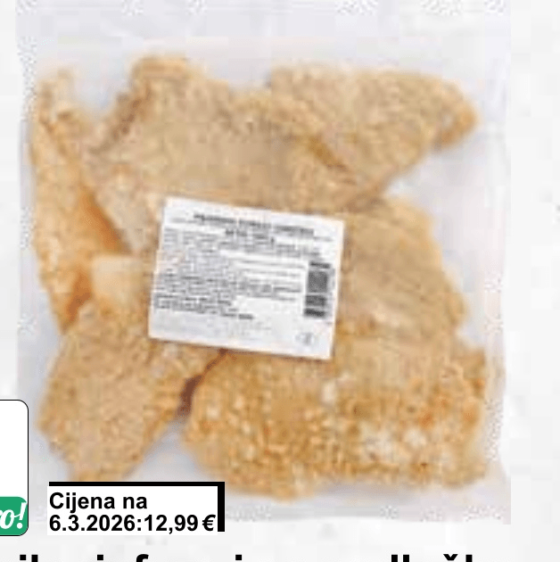 Panirani pureći odresci 1 kg Vindija - Akcija u trgovini KTC