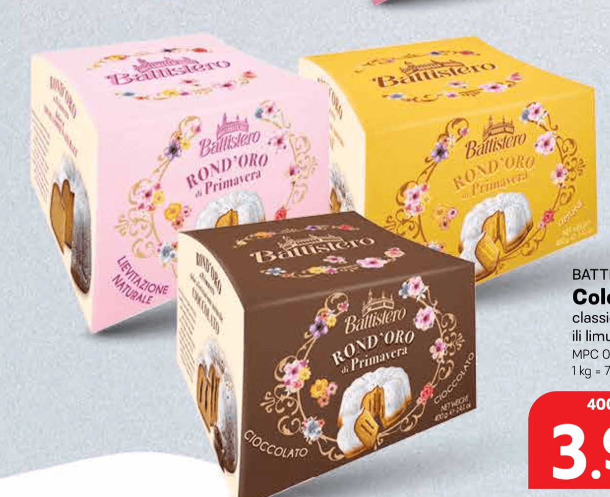 BATTISTERO Colomba Rond'Oro 400 g - Akcija u trgovini Plodine