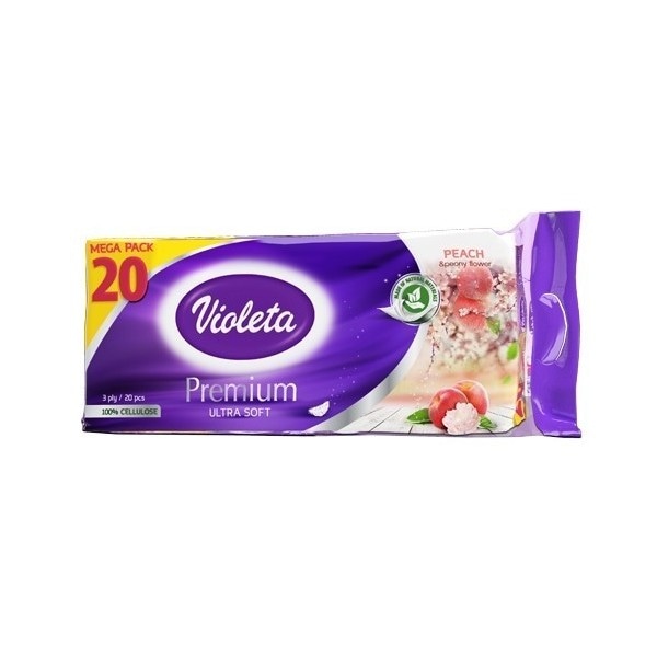 Toaletni papir Violeta Premium 20 rola - Akcija u trgovini Interspar