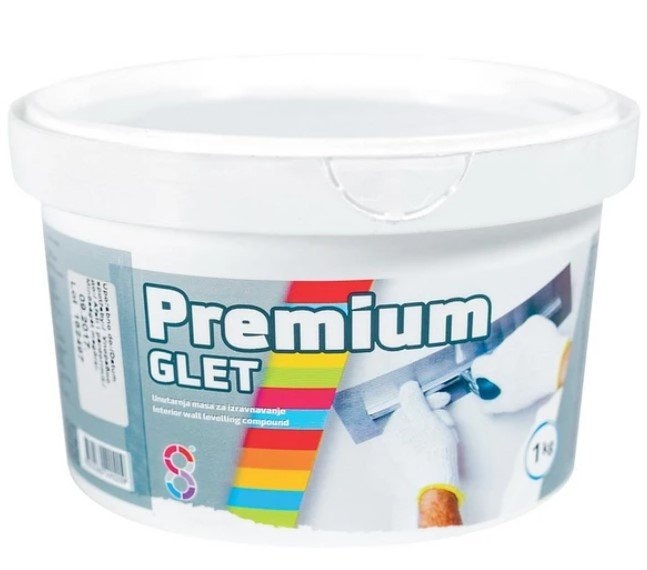Izravnavajuća zidna masa PREMIUM GLET 1 kg - Akcija u trgovini Pevex