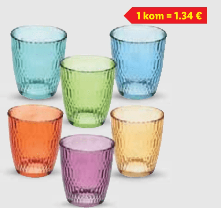 Tognana Čaše 6 komada u setu - Akcija u trgovini Lidl