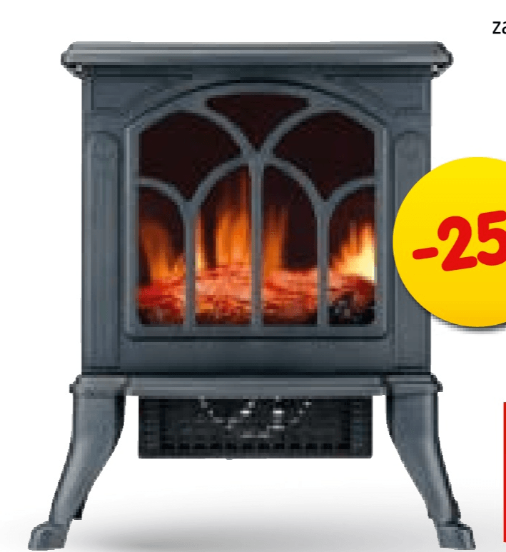 Električna grijalica Alpina 750/1500W s efektom plamena 1 kom - Akcija u trgovini Interspar