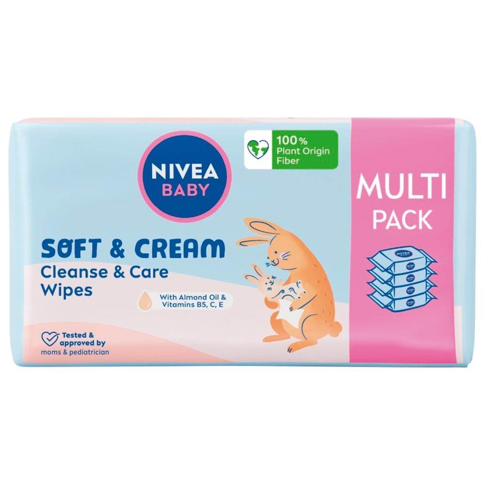 Nivea Baby vlažne maramice 4x57 kom - Akcija u trgovini Mueller