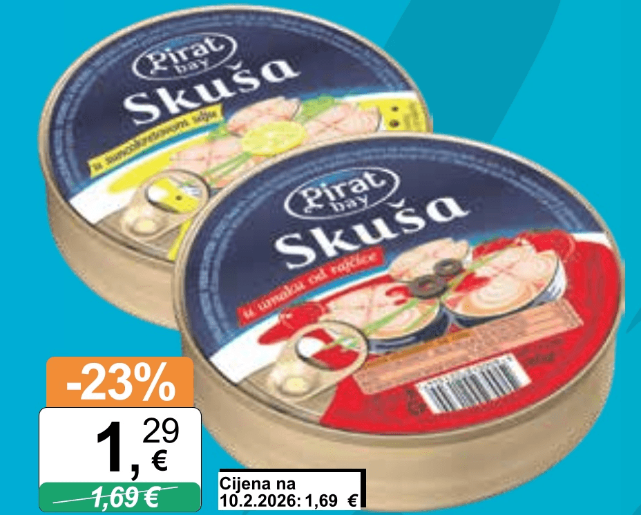Skuša Pirat Bay 150 g ili 160 g - Akcija u trgovini KTC