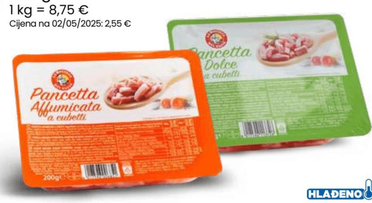 Panceta 200 g La Bottega del Gusto - Akcija u trgovini Eurospin