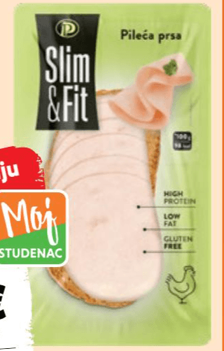 Perutnina Ptuj pileća prsa narezak 100 g Akcija u trgovini Studenac