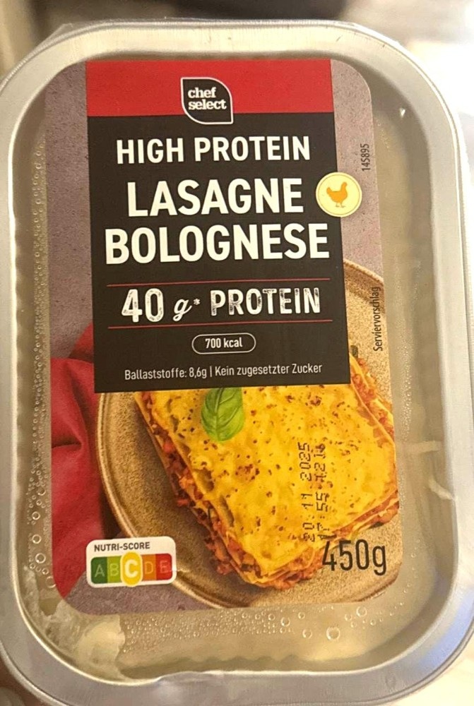 CHEF SELECT High protein lasagne 450 g Akcija u trgovini Lidl