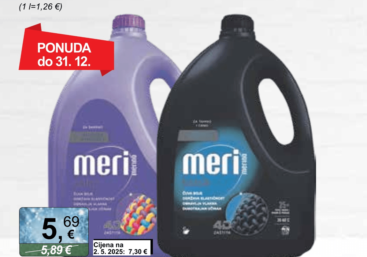 Meri Merino Deterdžent 4.5 L - Akcija u trgovini KTC