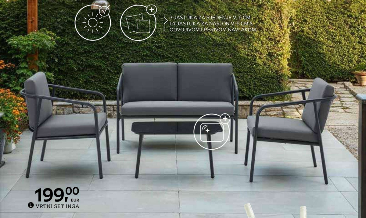 Vrtni set Inga Ambia Garden - Akcija u trgovini Lesnina