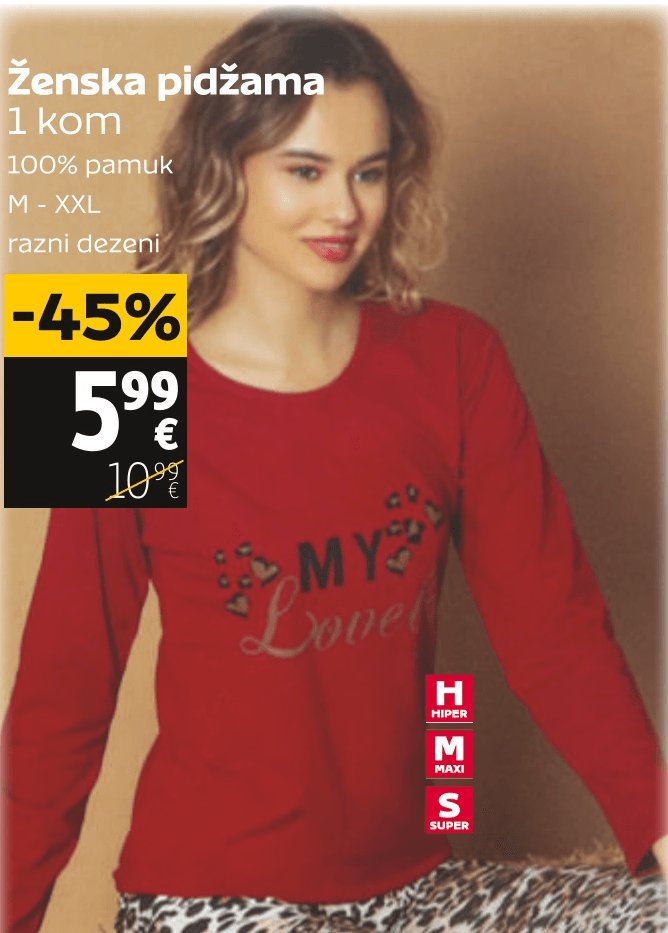 Ženska pidžama 1 kom - Akcija u trgovini Tommy