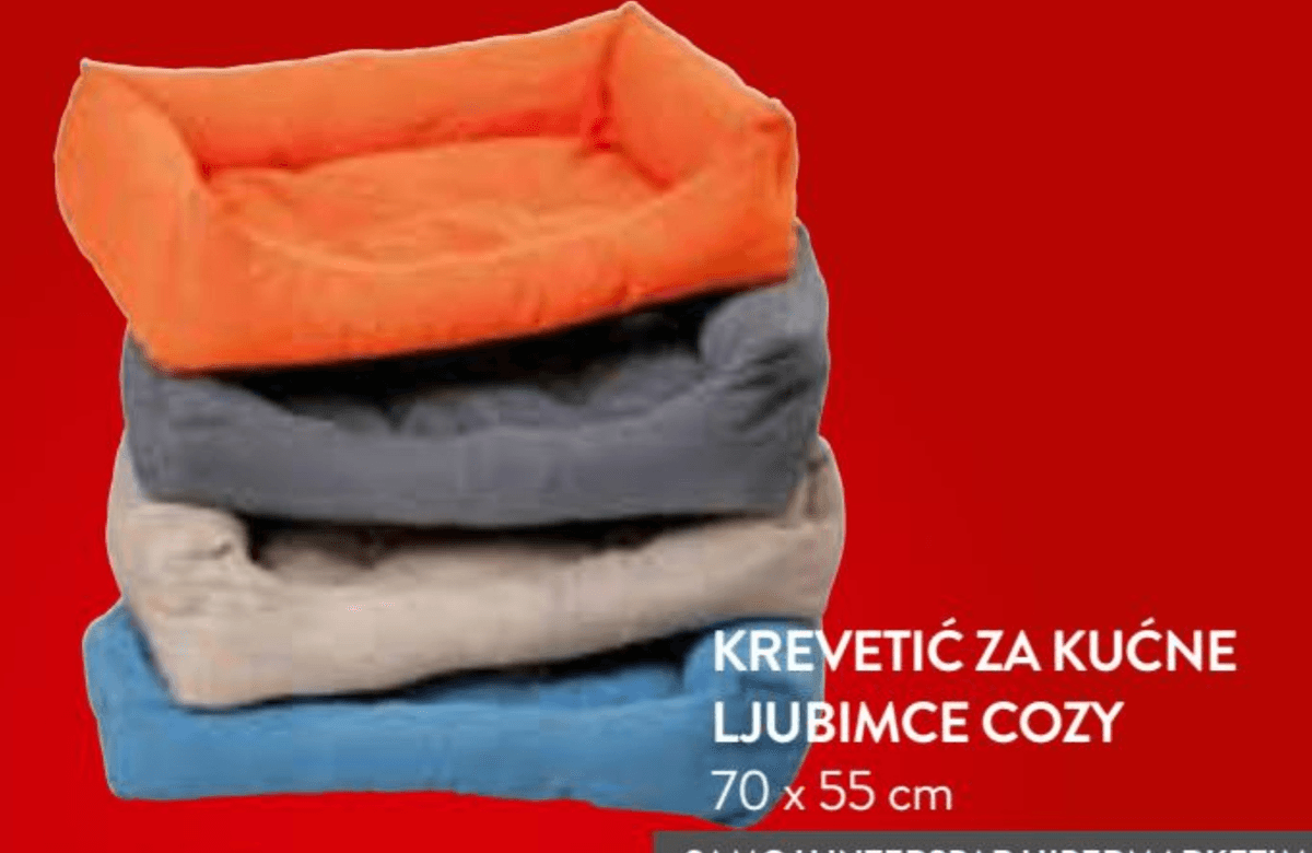 Krevetić za kućne ljubimce Cozy 70 x 55 cm - Akcija u trgovini Interspar