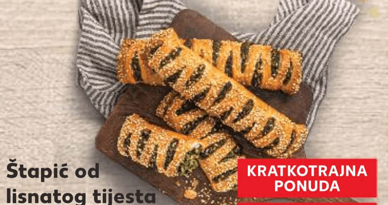 Štapić od lisnatog tijesta 90 g - Akcija u trgovini Kaufland
