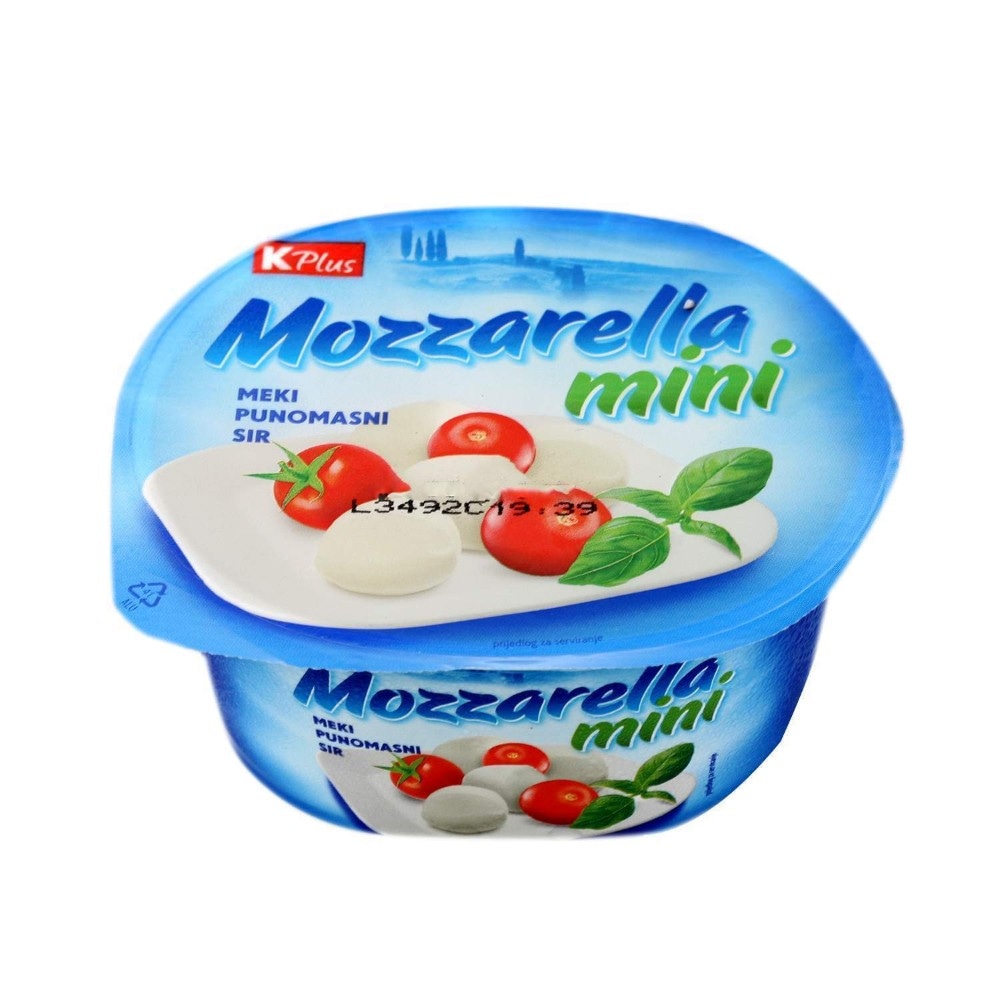 K Plus Mini Mozzarella sir 125 g Akcija u trgovini Konzum