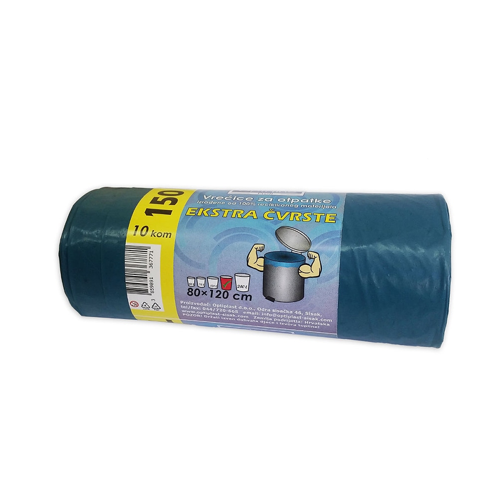 Optiline Vreće za smeće 150l (80x120) 10/1 - Akcija u trgovini Pivac